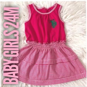 BABY GIRL 24M U.S. Polo ASSN. Stripe Dress